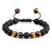Wholesale Volcanic Lava Stone Beaded Braided Bracelet JDC-BT-JiuJ024 Bracelet 九江 huoshan huyan Wholesale Jewelry JoyasDeChina Joyas De China