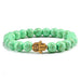 Wholesale Volcanic Stone Beaded Bracelet JDC-BT-JiuJ026 Bracelet 九江 pingguolv jin Wholesale Jewelry JoyasDeChina Joyas De China