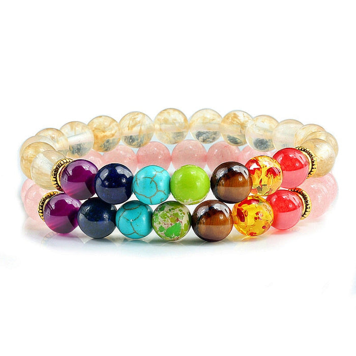 Wholesale volcanic stone colorful Bracelet JDC-BT-JiuJ010 Bracelet 九江 # 14 Wholesale Jewelry JoyasDeChina Joyas De China