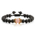 Wholesale Volcanic Stone Natural Stone Crown Beaded Bracelet JDC-BT-JiuJ011 Bracelet 九江 Wholesale Jewelry JoyasDeChina Joyas De China