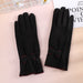 Wholesale warm bowknot thickened suede ladies gloves JDC-GS-BX-014 Gloves 伯循 black one size Wholesale Jewelry JoyasDeChina Joyas De China