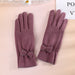Wholesale warm bowknot thickened suede ladies gloves JDC-GS-BX-014 Gloves 伯循 purple one size Wholesale Jewelry JoyasDeChina Joyas De China
