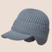 Wholesale warm ear protection knitted hat pack of 2 JDC-FH-BG004 Fashionhat JoyasDeChina grey MINIMUM 2 Wholesale Jewelry JoyasDeChina Joyas De China