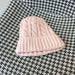 Wholesale warm felt wool knitted hat JDC-FH-NLS027 Fashionhat 倪罗诗 pink 54-58cm Wholesale Jewelry JoyasDeChina Joyas De China