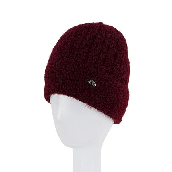 Wholesale warm knitted wool hat JDC-FH-GSXR040 Fashionhat 新锐 wine red One size fits all Wholesale Jewelry JoyasDeChina Joyas De China