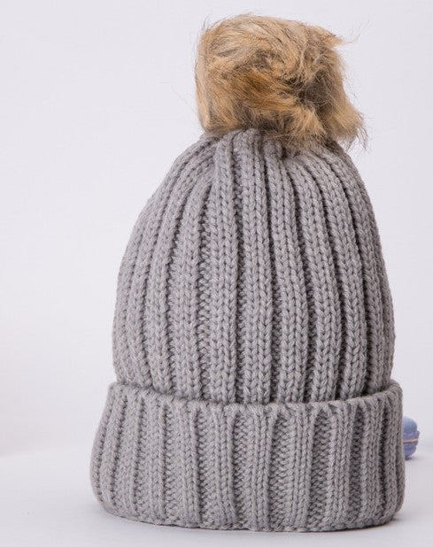 Wholesale warm knitted woolen hat JDC-FH-NLS026 Fashionhat 倪罗诗 grey 55-60cm Wholesale Jewelry JoyasDeChina Joyas De China