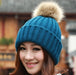 Wholesale warm knitted woolen hat JDC-FH-NLS026 Fashionhat 倪罗诗 navy 55-60cm Wholesale Jewelry JoyasDeChina Joyas De China