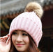 Wholesale warm knitted woolen hat JDC-FH-NLS026 Fashionhat 倪罗诗 pink 55-60cm Wholesale Jewelry JoyasDeChina Joyas De China