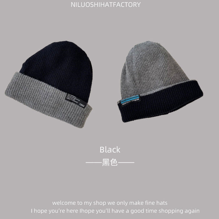 Wholesale warm polyester knitted hats JDC-FH-NLS007 Fashionhat 倪罗诗 black 55-60cm Wholesale Jewelry JoyasDeChina Joyas De China