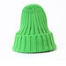 Wholesale warm pure color wool knitted hat JDC-FH-NLS024 Fashionhat 倪罗诗 Fluorescent green Wholesale Jewelry JoyasDeChina Joyas De China