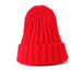 Wholesale warm pure color wool knitted hat JDC-FH-NLS024 Fashionhat 倪罗诗 red Wholesale Jewelry JoyasDeChina Joyas De China