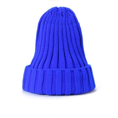 Wholesale warm pure color wool knitted hat JDC-FH-NLS024 Fashionhat 倪罗诗 royal blue Wholesale Jewelry JoyasDeChina Joyas De China
