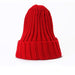 Wholesale warm pure color wool knitted hat JDC-FH-NLS024 Fashionhat 倪罗诗 Wine red Wholesale Jewelry JoyasDeChina Joyas De China
