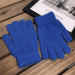 Wholesale warm rabbit fur plush knitted gloves JDC-GS-BX-009 Gloves 伯循 blue one size Wholesale Jewelry JoyasDeChina Joyas De China