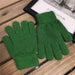 Wholesale warm rabbit fur plush knitted gloves JDC-GS-BX-009 Gloves 伯循 green one size Wholesale Jewelry JoyasDeChina Joyas De China
