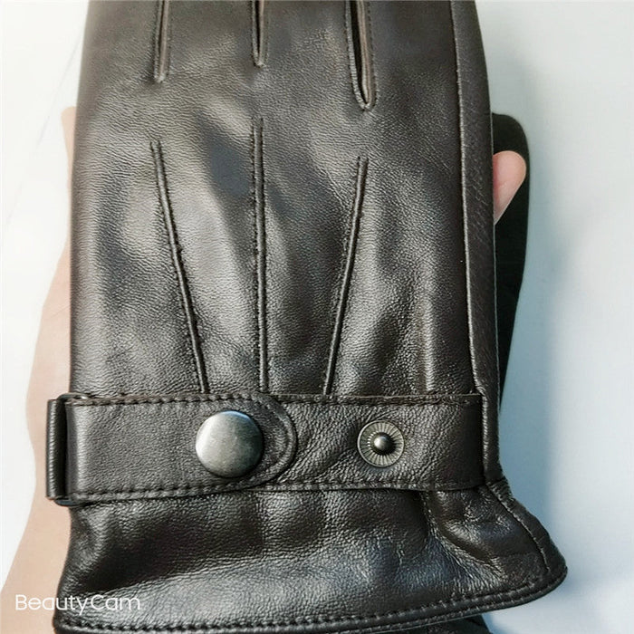 Wholesale warm touch screen leather gloves JDC-GS-GSZX014 Gloves JoyasDeChina brown L Wholesale Jewelry JoyasDeChina Joyas De China