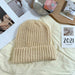 Wholesale warm wool knitted hat JDC-FH-NLS009 Fashionhat 倪罗诗 beige 55-62cm Wholesale Jewelry JoyasDeChina Joyas De China