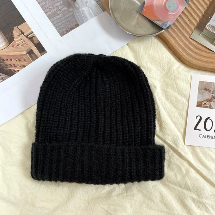 Wholesale warm wool knitted hat JDC-FH-NLS009 Fashionhat 倪罗诗 black 55-62cm Wholesale Jewelry JoyasDeChina Joyas De China