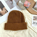 Wholesale warm wool knitted hat JDC-FH-NLS009 Fashionhat 倪罗诗 brown 55-62cm Wholesale Jewelry JoyasDeChina Joyas De China