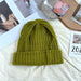 Wholesale warm wool knitted hat JDC-FH-NLS009 Fashionhat 倪罗诗 green 55-62cm Wholesale Jewelry JoyasDeChina Joyas De China