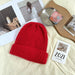 Wholesale warm wool knitted hat JDC-FH-NLS009 Fashionhat 倪罗诗 red 55-62cm Wholesale Jewelry JoyasDeChina Joyas De China