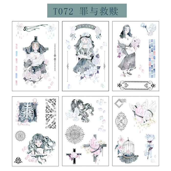 Wholesale Washi Paper Anime Sticker Set 6 pieces JDC-ST-GSWL012 Sticker JoyasDeChina T072 Wholesale Jewelry JoyasDeChina Joyas De China