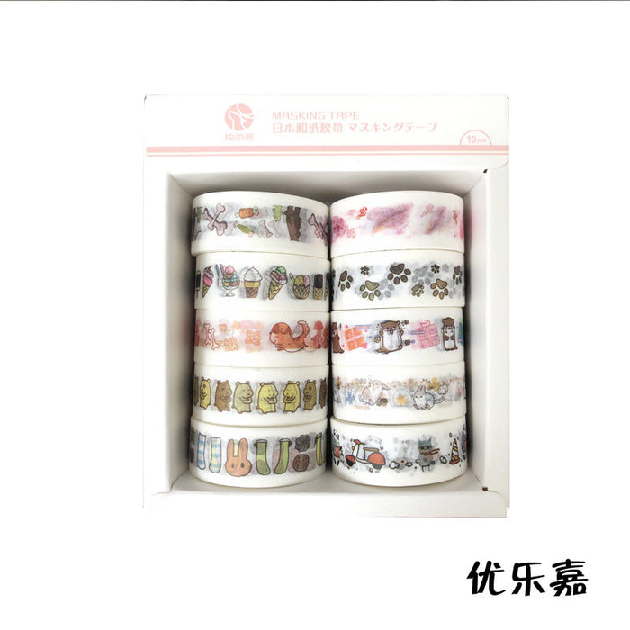 Wholesale Washi Paper Sticker Tape Set JDC-ST-GSWL013 Sticker JoyasDeChina 8 Wholesale Jewelry JoyasDeChina Joyas De China
