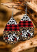 Wholesale Water Drop Heart Shaped Red Plaid Leather Earrings JDC-ES-Saip002 Earrings 赛蒲 #4 Wholesale Jewelry JoyasDeChina Joyas De China