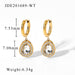 Wholesale Water drop inlaid zirconium pendant earrings JDC-ES-JD186 Earrings JoyasDeChina 201689-WT Wholesale Jewelry JoyasDeChina Joyas De China