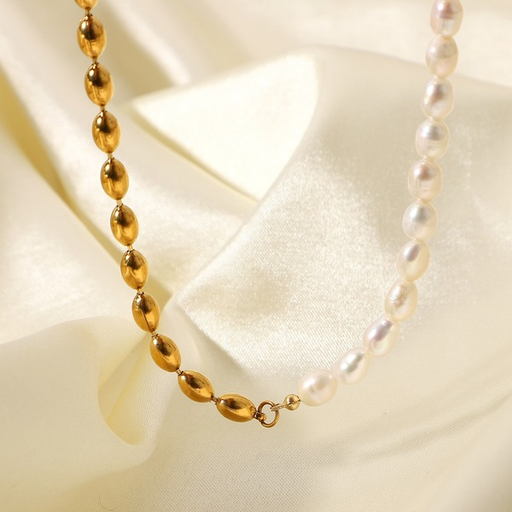 Wholesale Water pearl short necklace jewelry women JDC-NE-JD113 necklaces JoyasDeChina Wholesale Jewelry JoyasDeChina Joyas De China