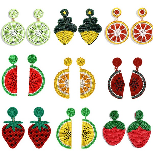 Wholesale watermelon fruit earrings JDC-ES-JQ053 Earrings JoyasDeChina Wholesale Jewelry JoyasDeChina Joyas De China
