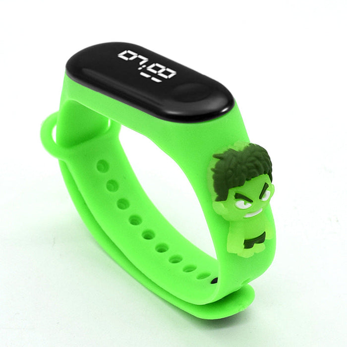 Wholesale Waterproof Kids LED Electronic Plastic Sports Watch（F）JDC-WH-Jinj005 Watch 金嘉 green Wholesale Jewelry JoyasDeChina Joyas De China