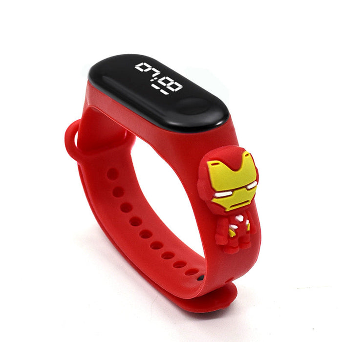 Wholesale Waterproof Kids LED Electronic Plastic Sports Watch（F）JDC-WH-Jinj005 Watch 金嘉 red Wholesale Jewelry JoyasDeChina Joyas De China