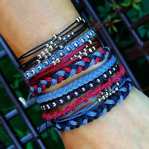Wholesale waterproof wax thread identification hand-woven bracelet 3 piece set JDC-BT-Yiye011 Bracelet 益烨 Wholesale Jewelry JoyasDeChina Joyas De China