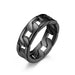 Wholesale weave Cuban chain stainless steel ring ring JDC-RS-QianF008 Rings 千风 Black 7# Wholesale Jewelry JoyasDeChina Joyas De China