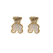 Wholesale white alloy earrings JDC-ES-YWJQ022 Earrings 精巧 Wholesale Jewelry JoyasDeChina Joyas De China