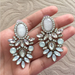 Bulk Jewelry Wholesale white alloy-encrusted diamond-encrusted long earrings JDC-ES-RXV001 Wholesale factory from China YIWU China