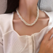 Bulk Jewelry Wholesale white alloy multi-layer pearl winding necklace JDC-NE-BY031 Wholesale factory from China YIWU China