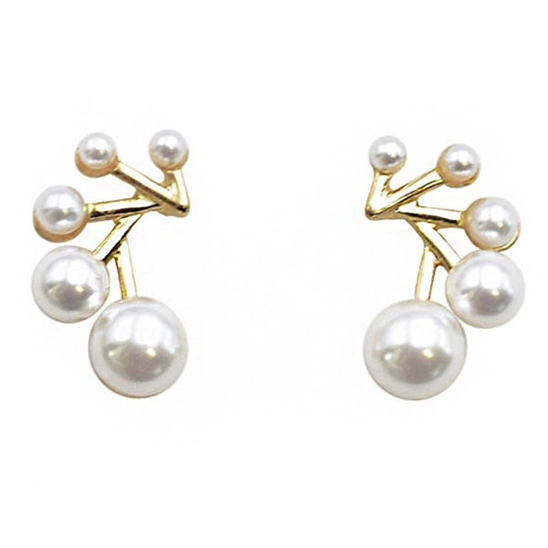 Bulk Jewelry Wholesale white alloy pearl earrings JDC-ES-RL104 Wholesale factory from China YIWU China
