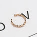 Wholesale white alloy ring JDC-RS-QLX015 Rings 巧兰轩 Rose Gold 30% Ag-Cu plating Wholesale Jewelry JoyasDeChina Joyas De China