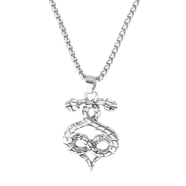 Wholesale white alloy snake necklace JDC-NE-D743 necklaceas JoyasDeChina Wholesale Jewelry JoyasDeChina Joyas De China