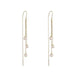 Wholesale white alloy tassel earrings JDC-ES-YWJQ014 Earrings 精巧 Wholesale Jewelry JoyasDeChina Joyas De China