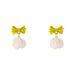 Wholesale white camellia flower earrings JDC-ES-MS184 Earrings JoyasDeChina Wholesale Jewelry JoyasDeChina Joyas De China
