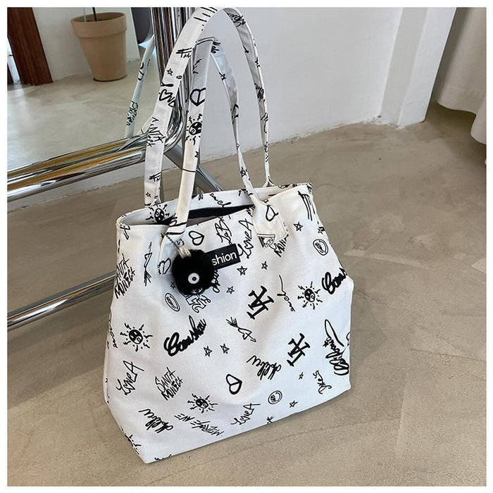 Bulk Jewelry Wholesale white canvas tote bag JDC-LB-ZM017 Wholesale factory from China YIWU China