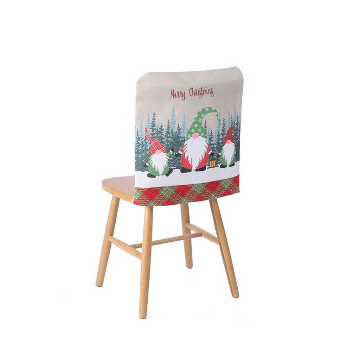 Bulk Jewelry Wholesale white cloth Christmas chair set red and green plaid JDC-CS-HB023 Wholesale factory from China YIWU China