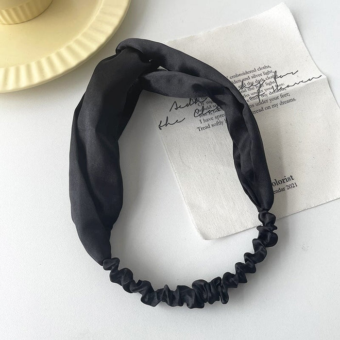 Wholesale white cloth hair band JDC-HD-H027 Headband 妙德 8# black Wholesale Jewelry JoyasDeChina Joyas De China