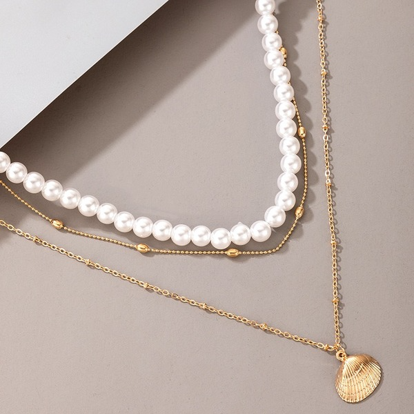 Bulk Jewelry Wholesale white coin one word buckle short neck chain JDC-NE-C010 Wholesale factory from China YIWU China