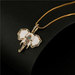 Bulk Jewelry Wholesale white copper drip oil elephant necklaces JDC-NE-ag042 Wholesale factory from China YIWU China