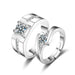 Wholesale white copper zircon couple ring JDC-RS-FanQL002 Rings 方绮丽 A couple adjustable Wholesale Jewelry JoyasDeChina Joyas De China