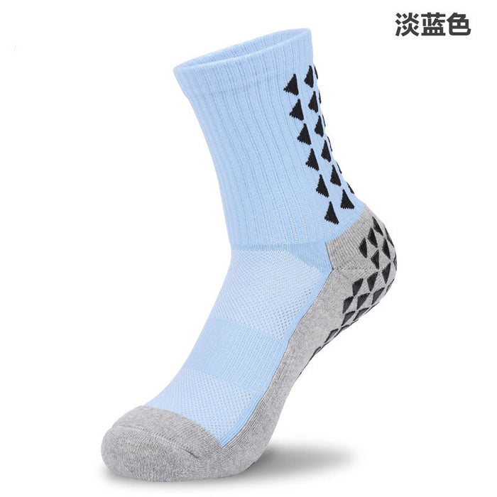 Wholesale white cotton fiber football socks JDC-SK-LZL049 Sock 两只狼 Light blue 39-44 Wholesale Jewelry JoyasDeChina Joyas De China